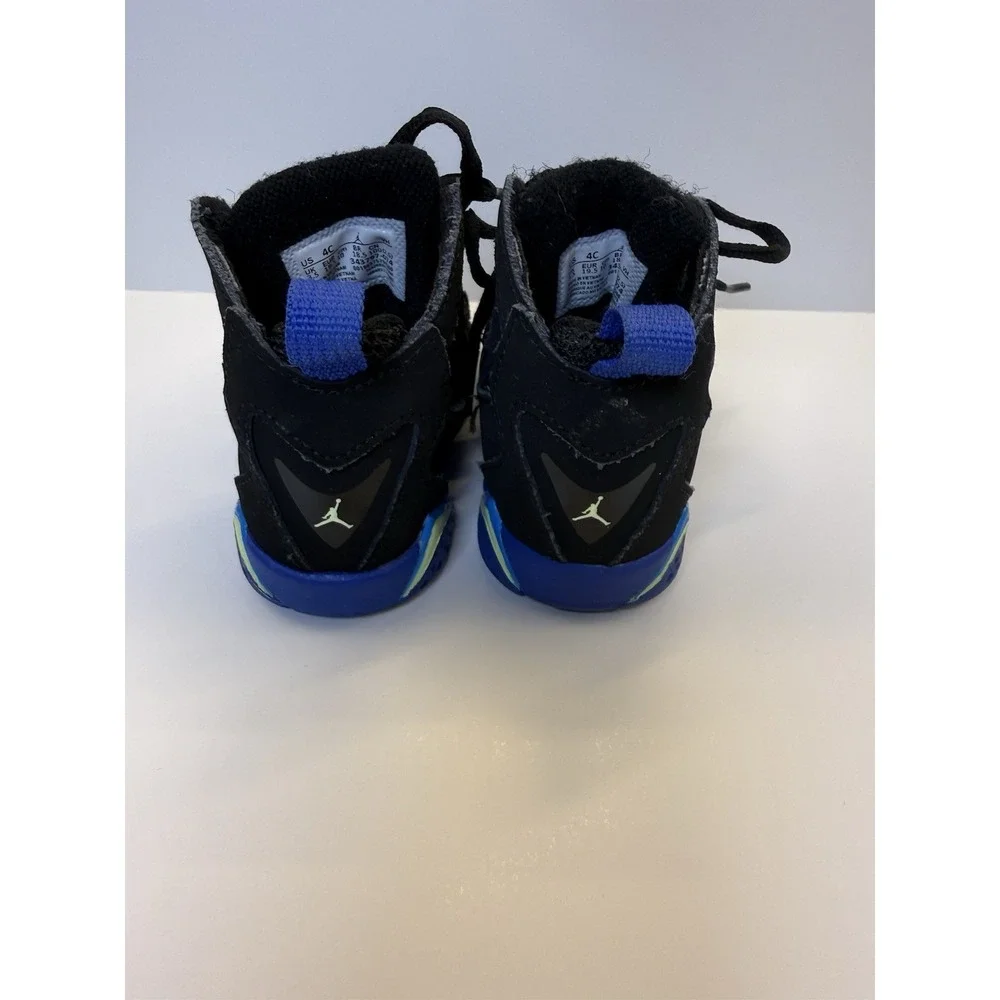 Nike Air Jordan Toddler Sneaker Tennis Shoes Size 4C Black Suede / Royal Blue
